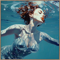 Ocean Whispers Canvas Art Print 90 x 90cm