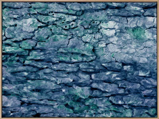 Crackling Moss Canvas Art Print - 90 x 120cm
