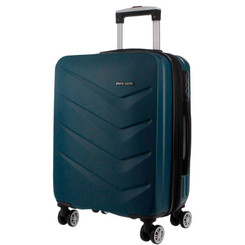 Pierre Cardin 54 cm Cabin Hard Shell Suitcase Teal 