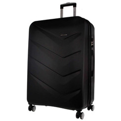 Pierre Cardin 54 cm Cabin Hard Shell Suitcase  Black 