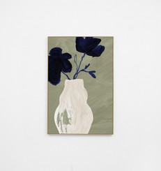 Vase Silhouette Sage 1 Canvas