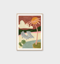 Poolside Paradise Bright Print
