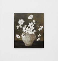 Daisy Arrangement Dark Framed Canvas