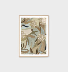 Expressive Wattle Blue 1 Print