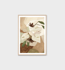 Lily Mosaic Natural 1 Print