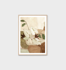 Lily Mosaic Natural 2 Print