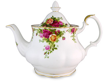 Whenever Royal Albert is mentioned, a singular pattern comes to the mind of most…

And that pattern is Old Country Roses.

Since its design in 1962, Royal Albert’s Old Country Roses has become one of the world’s favourite china patterns; the result of the hard work of Harold Holdcroft, Royal Albert’s Art director at the time. Its graceful, feminine pattern of English roses in full bloom is treasured by collectors everywhere, due to the lushness of its deep red roses, the warmth of tea roses, and the overall softening of the pattern using a light shade of green. Finished with twenty-two carat gold edges, Old Country Roses is luxurious, grand, and unquestionably beautiful.

Now, decades later, Old Country Roses is as stunning and popular as ever – and it’s easy to see why. The timeless splendour of decadent summer roses will charm your heart away, as it has for so many the world over.

Large Teapot features:
Made from fine bone china.
Lavishly decorated with 22-karat gold.
Liquid dishwasher safe.


Capacity: 6 Cups. 