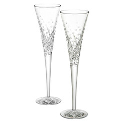 Exude uplifting looks at your wedding or engagement with the graceful crystal Celebration Happy Flute (Set of 2) from Waterford.

Made from crystal for exceptional, lasting quality and refined good looks
Delicate cuts create a sparkling effect for contemporary elegance
Perfect for celebrating or enjoying champagne with dinner
Match with other drinkware from the Celebration range from Waterford for a coordinated look
Gift boxed to make the perfect present for any special occasion
Includes two year pattern and breakage replacement warranty for your peace of mind
Includes two glasses for a complete set
