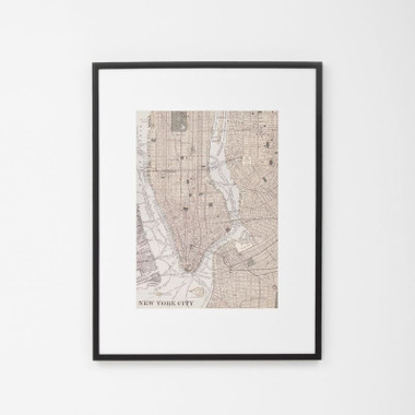 FRAMED PRINT: NEW YORK CITY.

FRAMED VINTAGE STYLE MAP OF NEW YORK CITY, USA.

DIMENSIONS: 70W x 88H (CM)

AVAILABILITY: USUALLY SHIPS IN 2-4 WEEKS.


