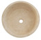 Tapered Natural Stone Vessel Sink in Light Travertine