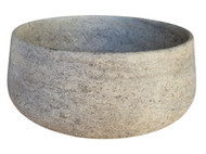 Signature Round Natural Stone Vessel Sink - Antico Travertine