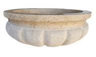 Signature Shell Natural Stone Sink in Noce Travertine