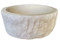 Chiseled Cylindrical Natural Stone Vessel Sink in White Marble