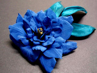 Bridal Hair Accessory Wedding Veil Something Blue Vine Camellia Clip