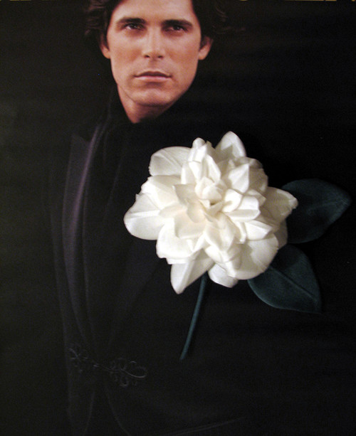 Men's Tuxedo Flower Wedding Jacket Boutonniere Prom Accessory White Camellia Silk Flower Pin
