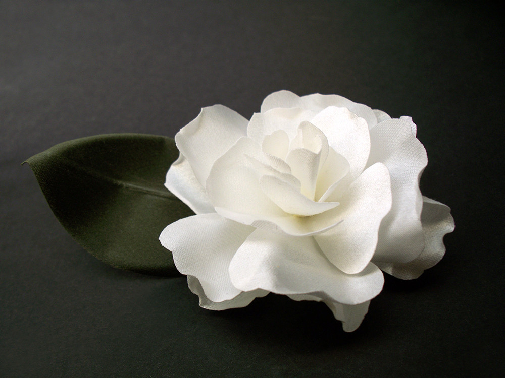 White Magnolia Hair Flower
