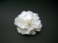 Couture Bridal Hair Accessory Gardenia White Silk Flower Wedding Veil