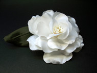 Couture White Magnolia Handmade Bridal Hair Accessory Wedding Flower