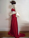 Ivory Silk Dupioni Bridal Dress Sash Pin Poppy Rose Large Fascinator Clip Wedding Dress Accessory