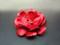 Red Camellia Dress Pin Hair Clip Silk Flower Accessory Swarovski