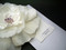 White Poppy Rose Bridal Sash Lilac Swarovski Wedding Dress Accessory