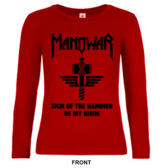 Ladies Long Sleeve Sign Of The Hammer red Ltd. Edit. 40th Anniversary 