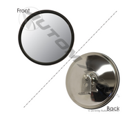 CONVEX MIRROR 6" STEEL WITH L BRACKET CENTER STUD