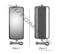 MIRROR WEST COAST STYLE 7" X 16" HEATED