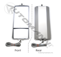 MIRROR WEST COAST STYLE 7" X 16" WITH COVEX BOTTOM HEATED