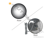 CONVEX MIRROR 8.5" OFFSET STUD WITH L BRACKET HEATED