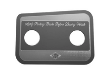 PETERBILT STAINLESS PARKING BRAKE CONTROL PLATE FOR 2006 & NEWER