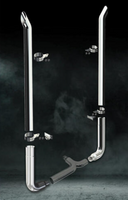 7" PETERBILT STACK KIT 90 WITH DEGREE ELBOWS & BOILER MAKER TOPS