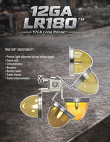 TWELVE GAUGE CUSTOMS 180 DEGREE ADJUSTABLE FRAME MOUNT WATERMELON LIGHT BRACKET