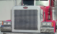 PETERBILT 379 EXT HOOD GRILL 18 VERTICAL BARS