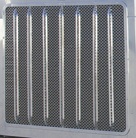 PETERBILT PUNCHED GRILL 379 EXT HOOD (CHOOSE PUNCH OPTION)