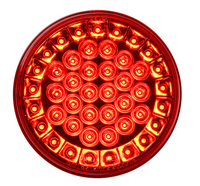 4" RED LED PEARL PLUS SEALED LIGHT 45 LED'S 