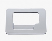 Chrome Plastic Glove Box Latch Trim For Peterbilt 389 (2008+), 387 (2001-2010), & Kenworth T600 (2002-2006)
