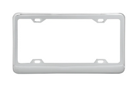 LICENSE PLATE FRAME CHROME WIDE BOTTOM