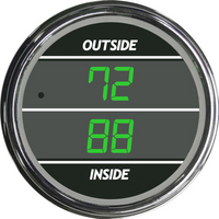 Dual Display Inside/Outside Air Temp Gauge