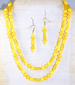 Entire view of dual necklace set