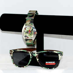 View of watch w/ matching sunglasses