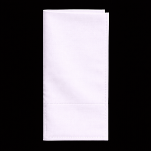 Full fabric prefolded pocket square.  Washable, pressable and adjustable.  Just fold the bottom for the desired length according to the depth of your pocket.

Comes in linen or cotton.  If no selection is made, it comes in satin.