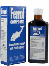 Ferrol Compound Liquid tonic cough and cold remedy
