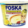 FOSKA VANILLA CORNMEAL INSTANT PORRIDGE 60 GRAMS

Delicious Vanilla Flavored Cornmeal Instant Porridge Packaged in a Yellow and Blue  Container 