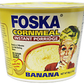 FOSKA BANANA OATMEAL INSTANT PORRIDGE 74 GRAMS

Banana Flavored Cornmeal Instant Porridge packaged in a yellow container 