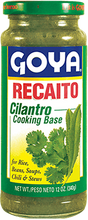 Recaito in a glass bottle