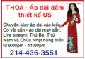 Thoa May Ao Dai (Thoa sews Vietnamese dresses) - Single Colored Box (1.25" X 2") on Outer Page - Monthly Fee