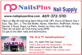 NailsPlus Nail Supply - 2 Double Colored Boxes (2.50" X 4") on Outer Page (Page 12) - Monthly Fee