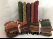 New Mill-Dyed Fall Bundles in F32's and F16's in Gold, Green, Red, Brown & Orange textures, stripes and plaids
