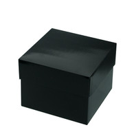 Black Gloss 10 x 10 x 8 - 3-piece folding box (3" lid depth)   1 box